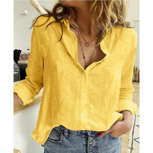 Willow™ - Vintage Bloom Blouse Yellow