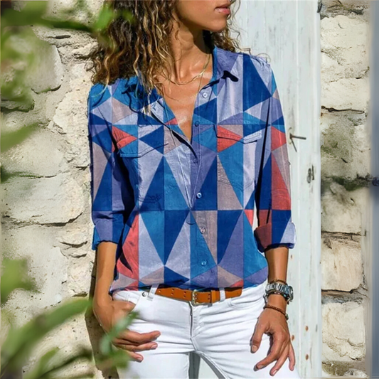 Aurora™ – Flowy Everyday Shirt Blue