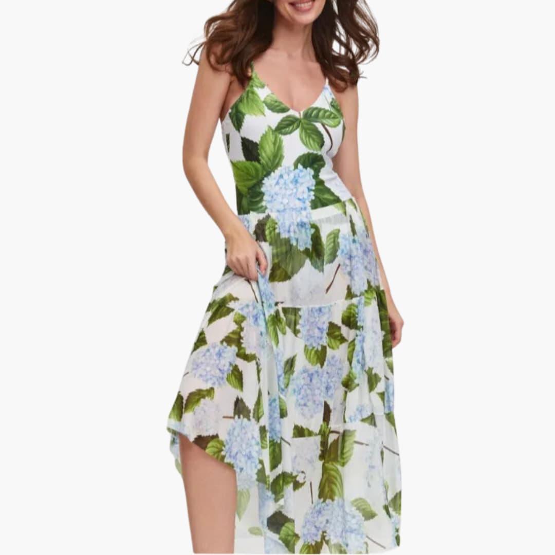 Floral Swimdress – Women's Elegant Skirted Swimsuit