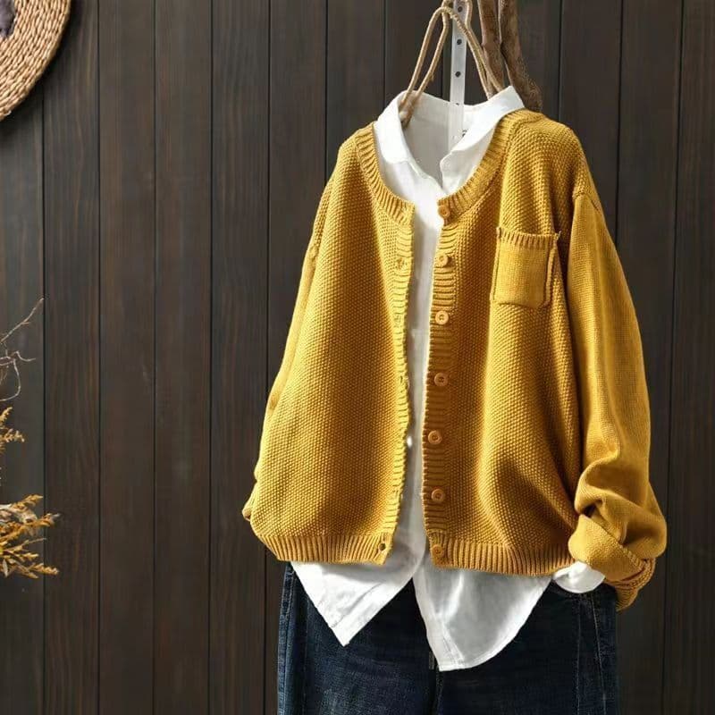 Violett | Lässiger Cardigan für Damen