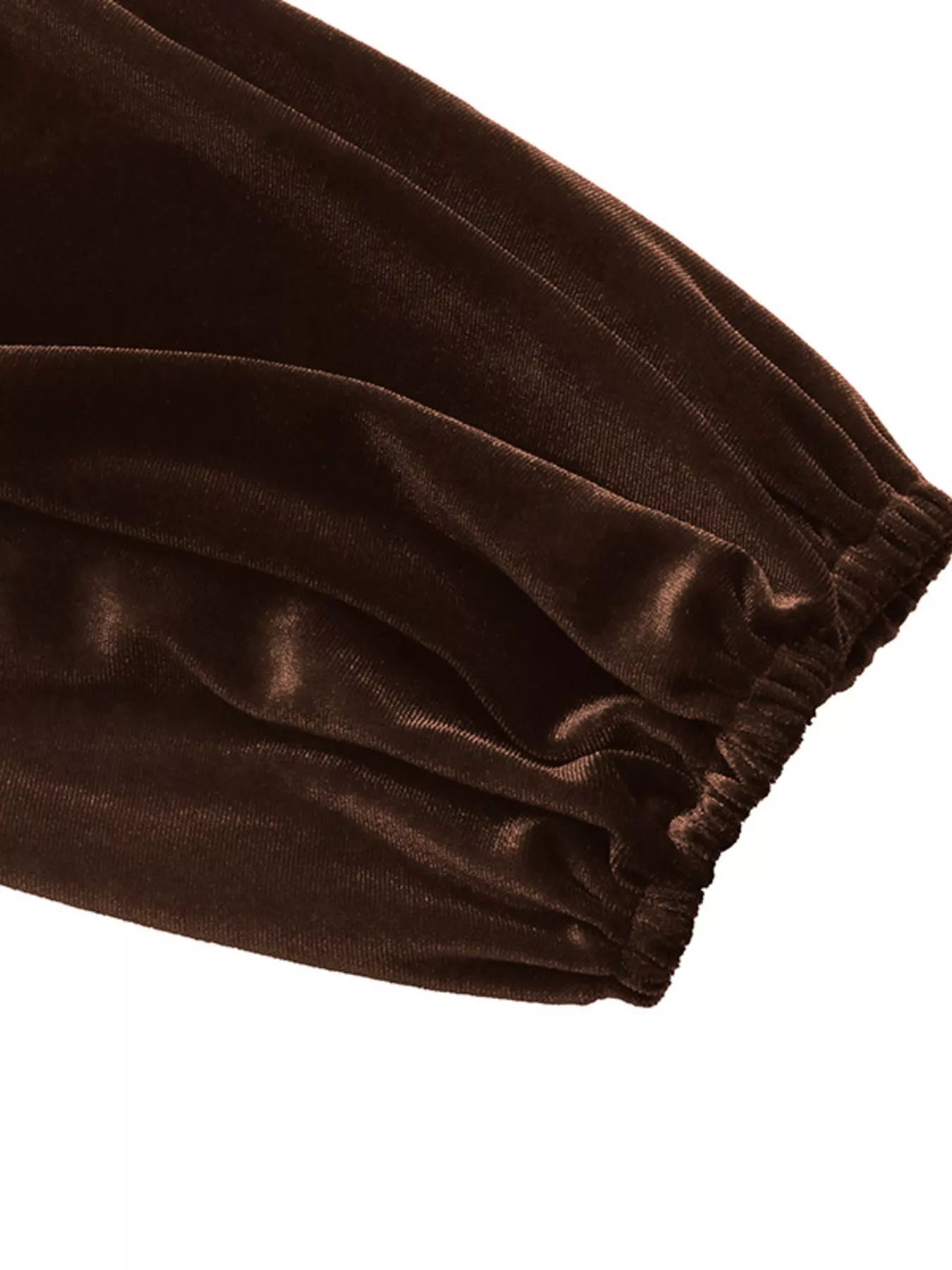 Velvet A-Line Dress with Lace Trim