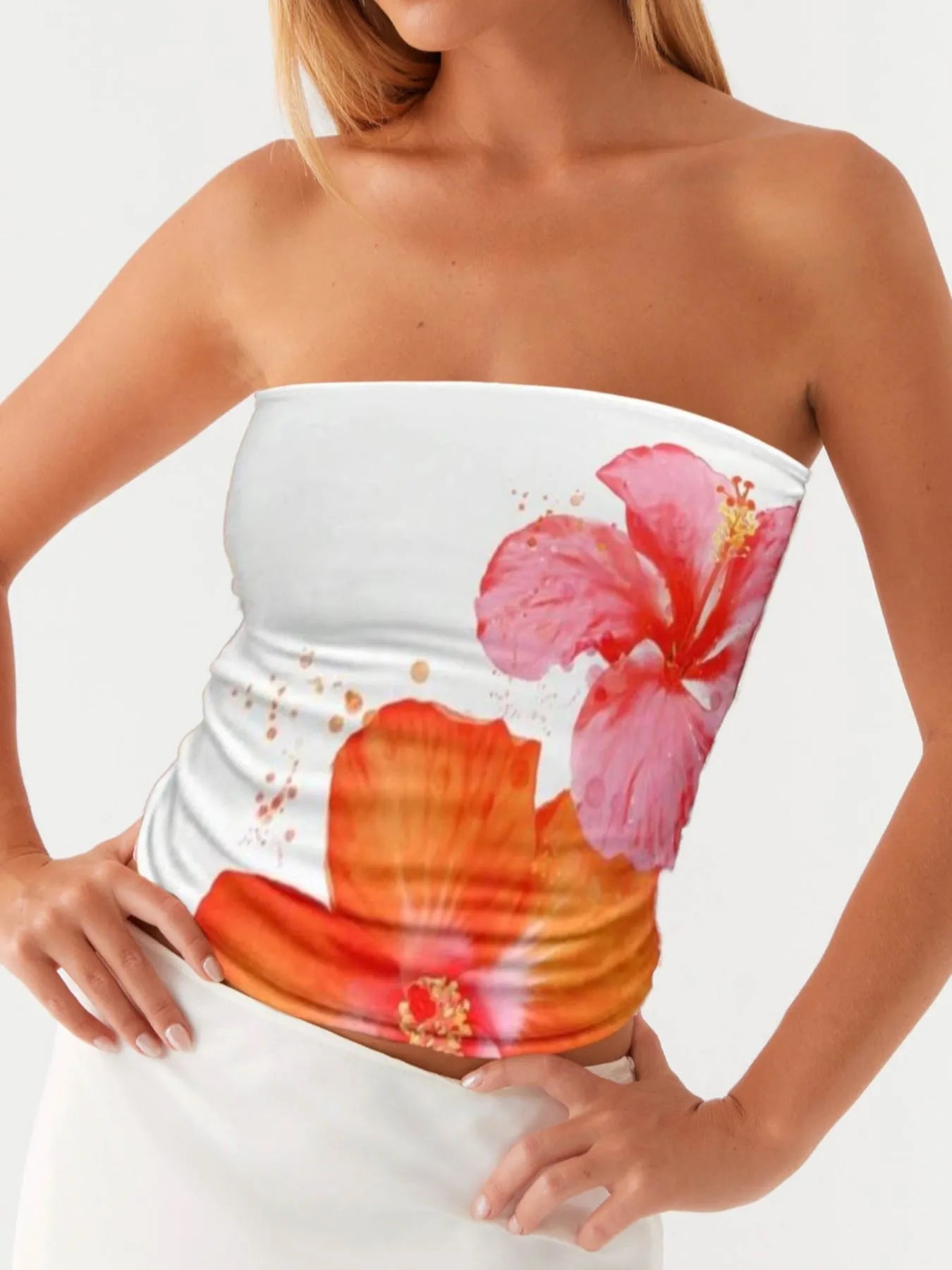Flower Tube Top