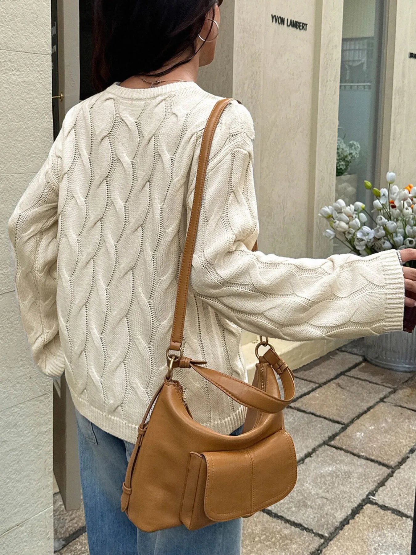 Cable Knit Sweater – Long Sleeve, Timeless Style
