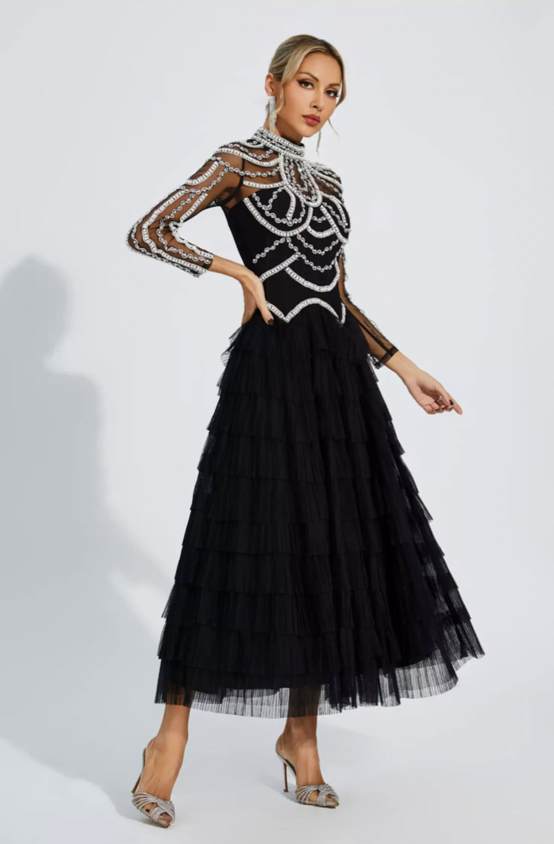 Cadence beaded maxi dress