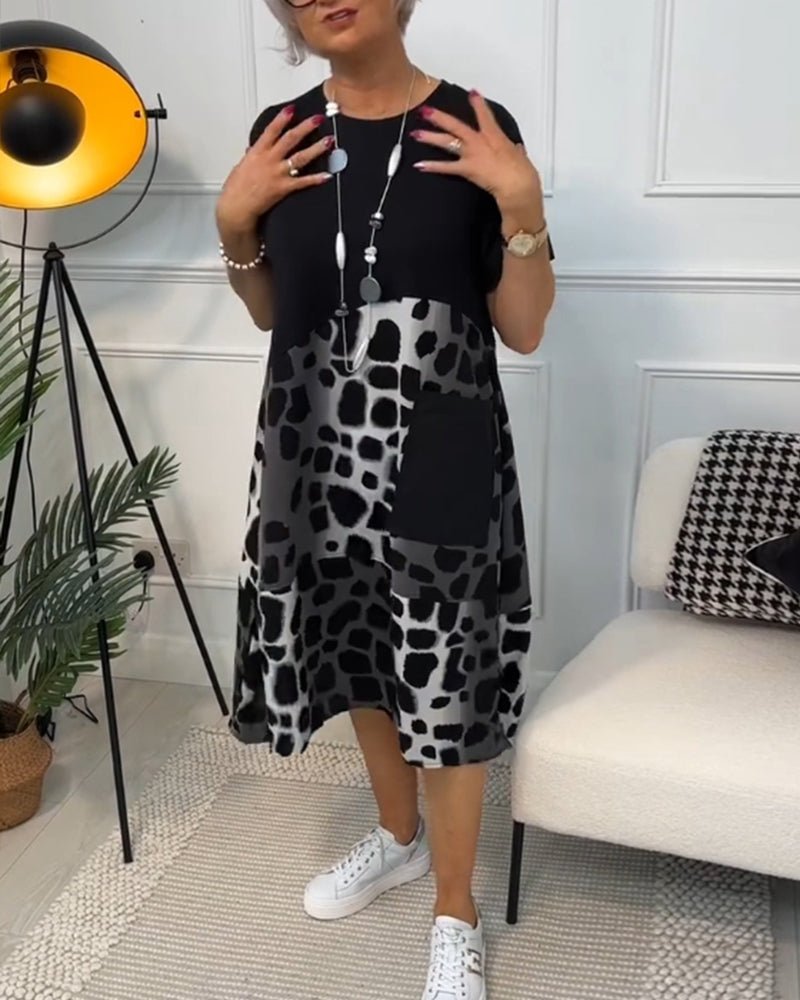 Ashton | Printed Boho Midi Dress