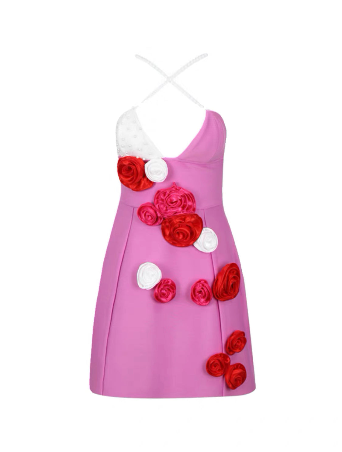 Belle rose mini dress
