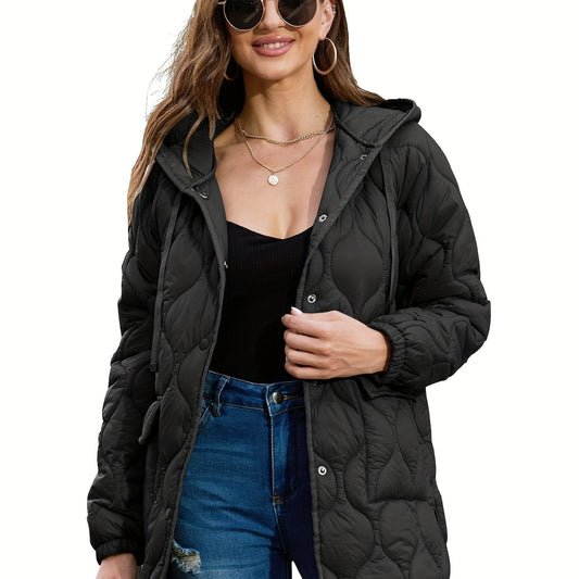 Matilda™ – Quilted Hooded Puffer Coat Black
