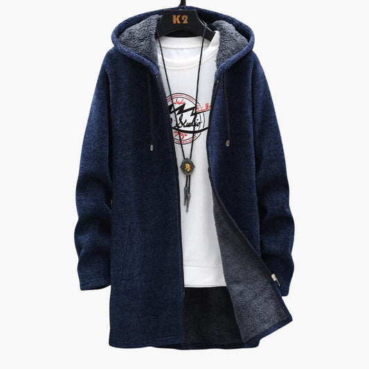 OLIVIA | CHIC HOODED JACKET Blue