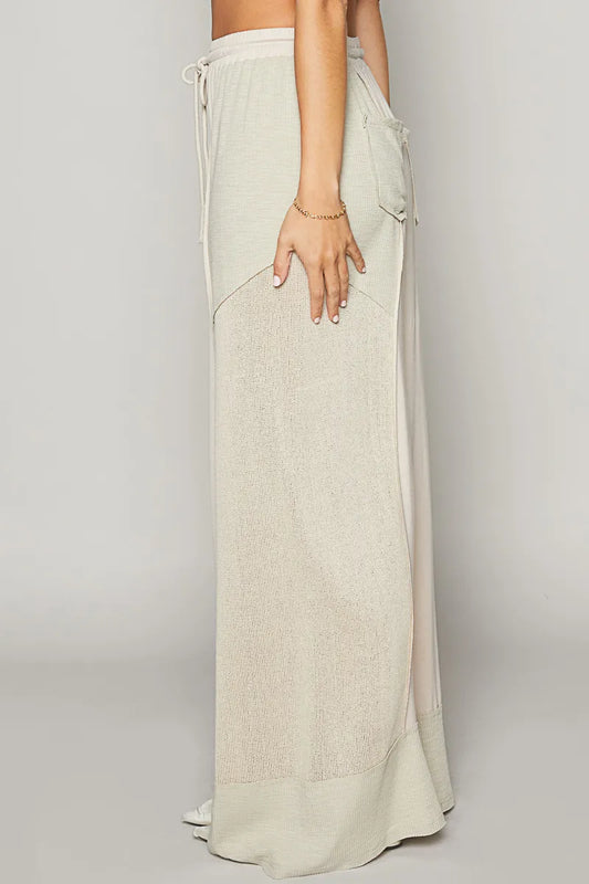 Cream Dream Wide Leg Pants