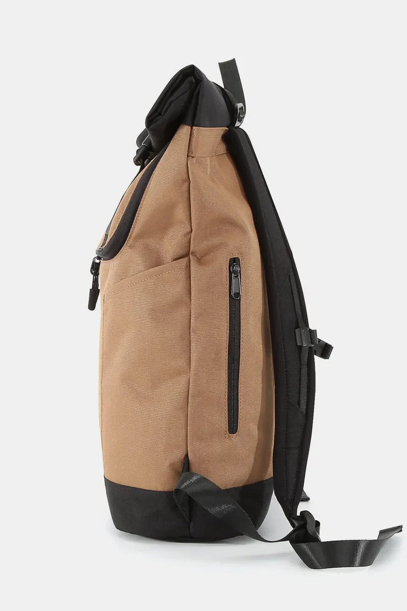 Waterproof Canvas Backpack – Contrast Design, Everyday Use