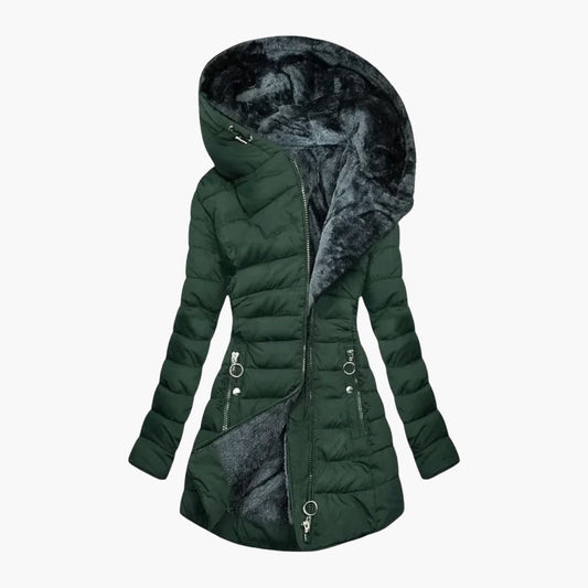 Lucy | Cozy Coat Dark Green
