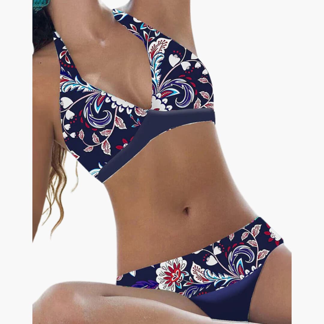 Backless Bikini - Women's Halter Neck Two-Piece Swimwear