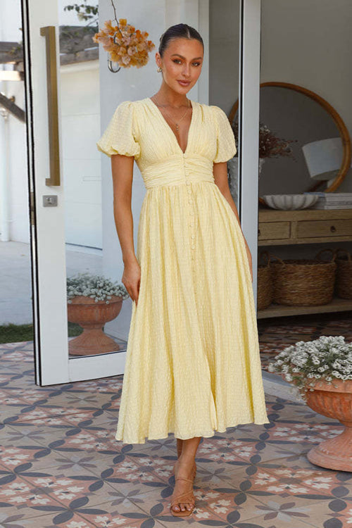 Beautiful Soul Puff Sleeve Maxi Dress - 3 Colors