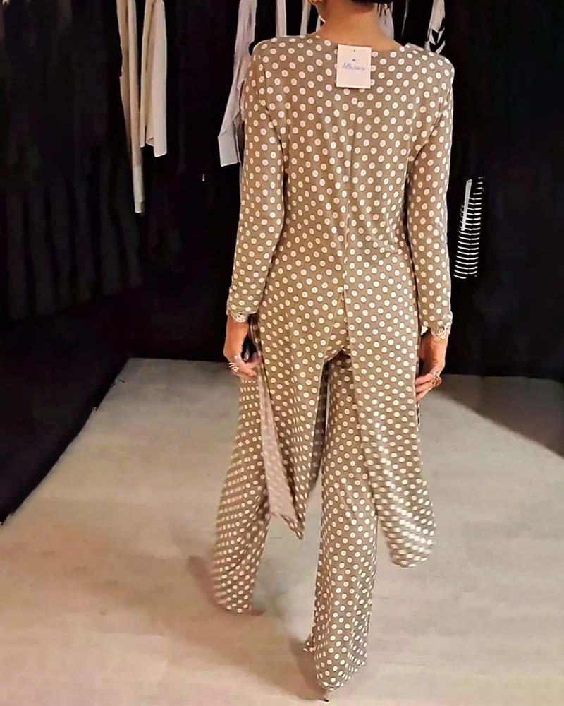 Polka™ | Dot Split Outfit Women’s Chic Set
