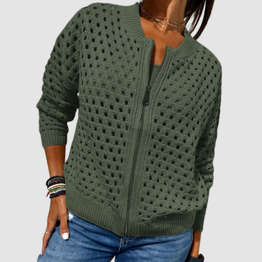Desiree™ Premium Knitted Cardigan Green