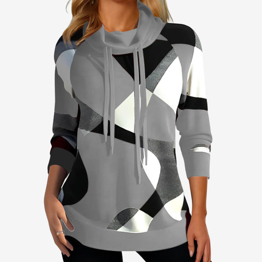 Esme | Women's Colour Block Hoodie Gray