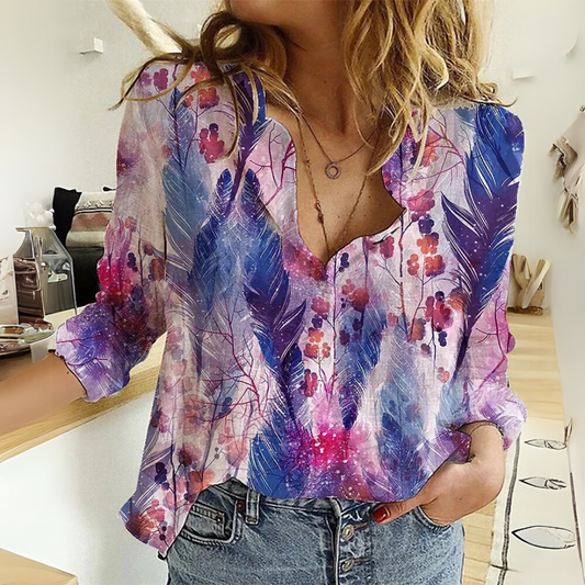 Lila™ – Whispering Wings Blouse Purple