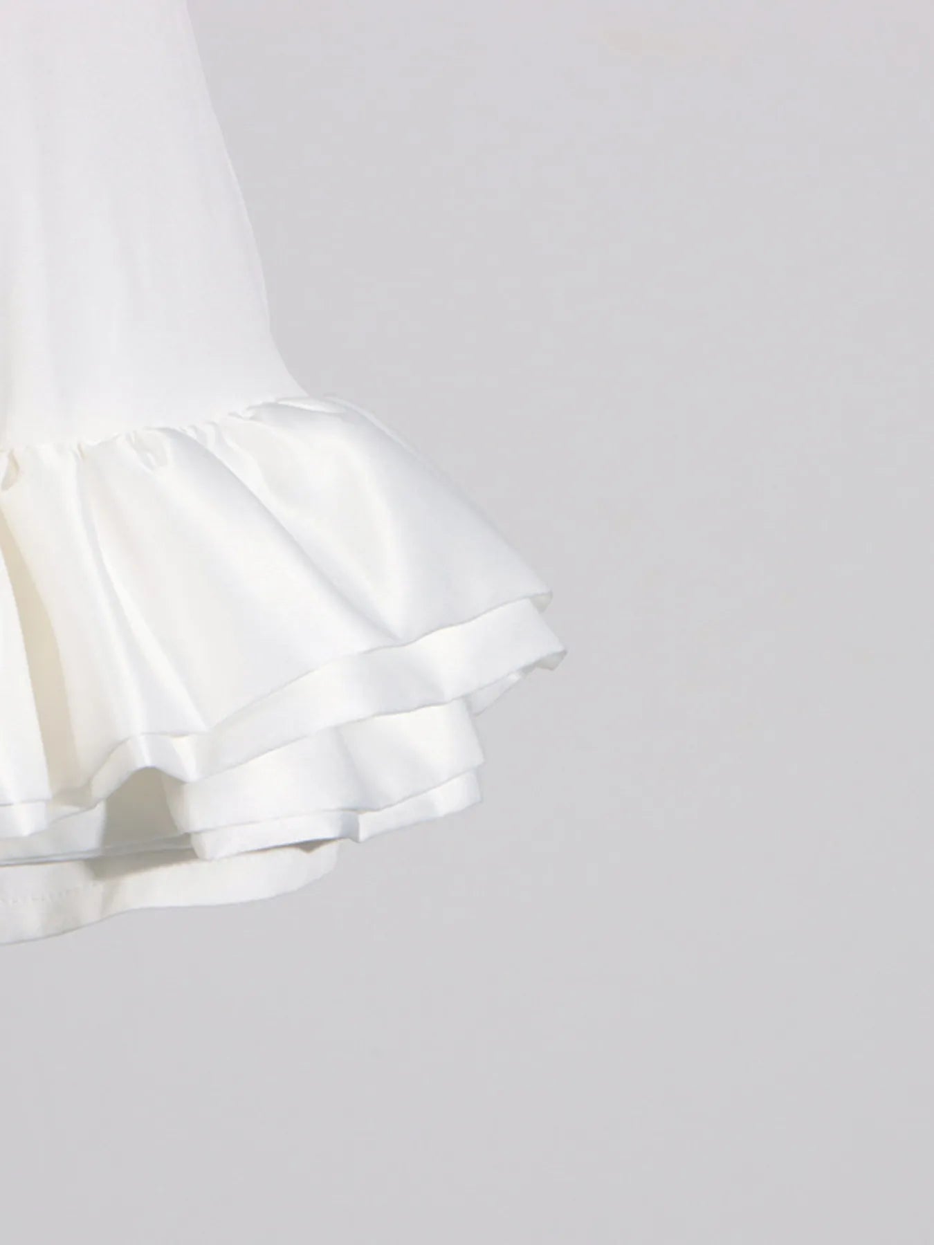White Ruffled Hem Sleeveless Mini Dress – Flirty Summer Casual Dress for Women