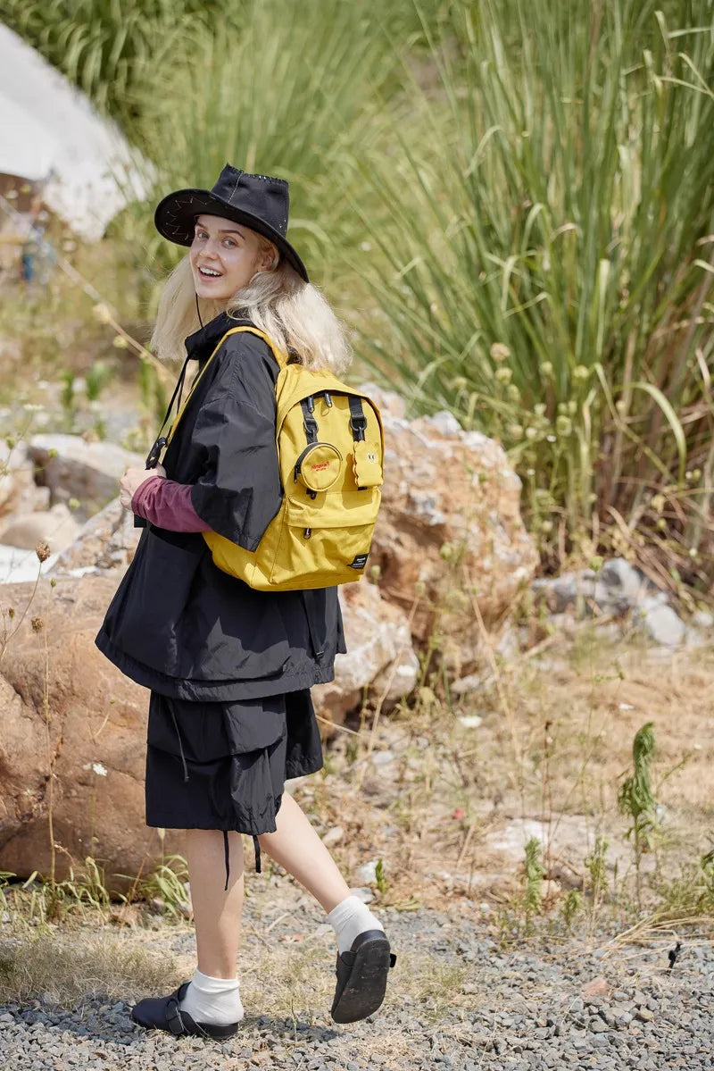 Canvas Backpack – Waterproof, Detachable Coin Purse