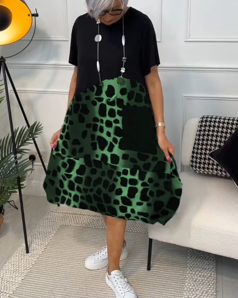 Ashton | Printed Boho Midi Dress