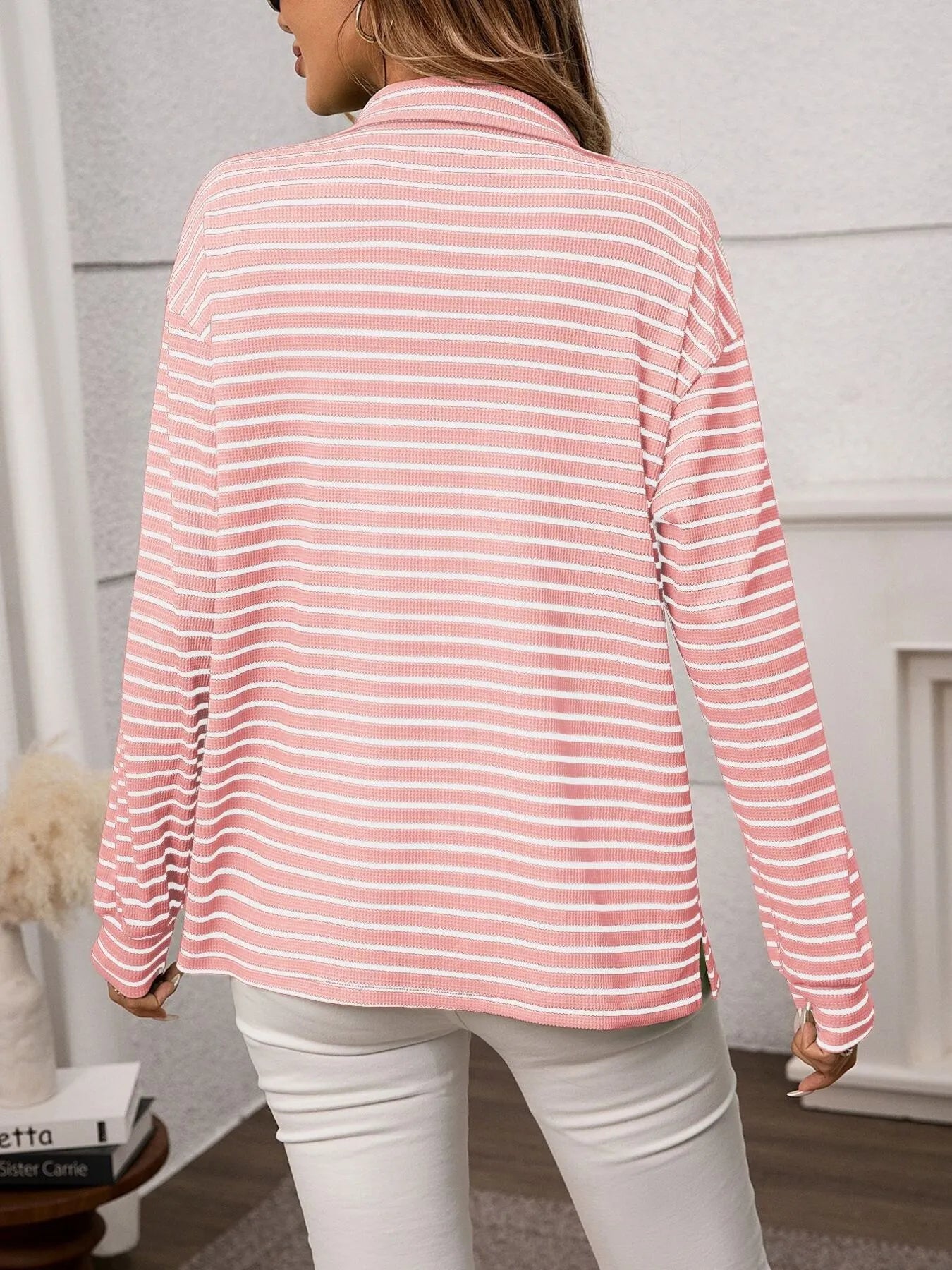 Chic Stripe Button-Up: Classic Style, All-Day Comfort