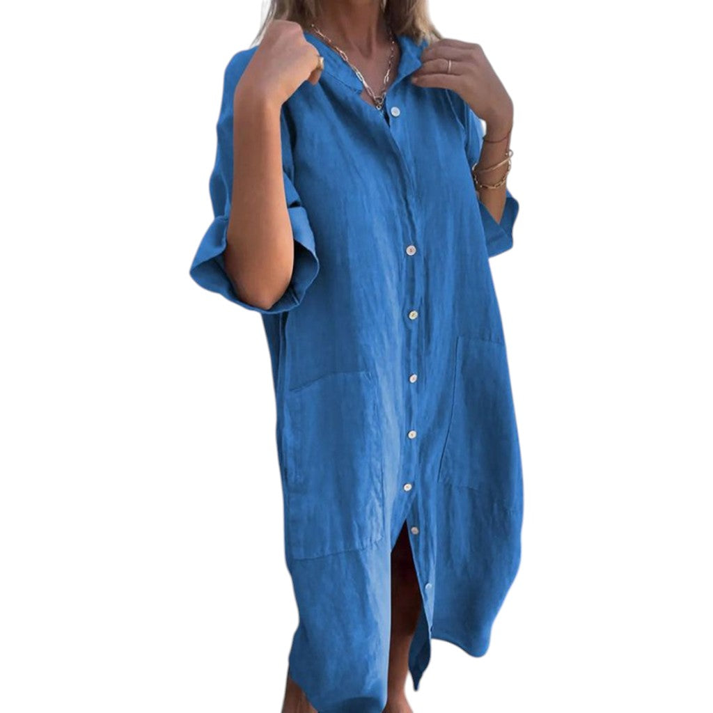 Melanie | Ibiza Style Casual Shirt Dress
