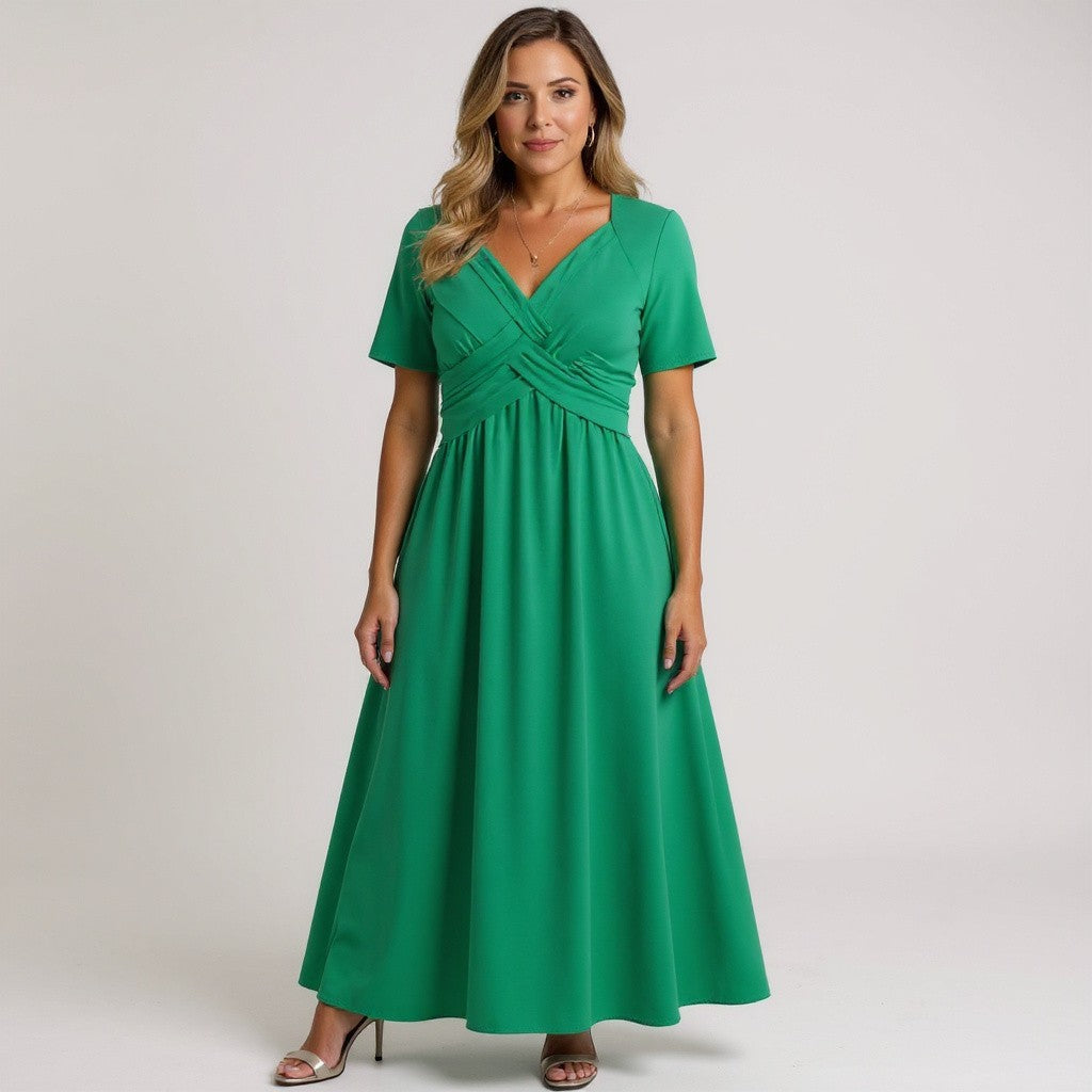 Riley - Dress With V Neck For Women