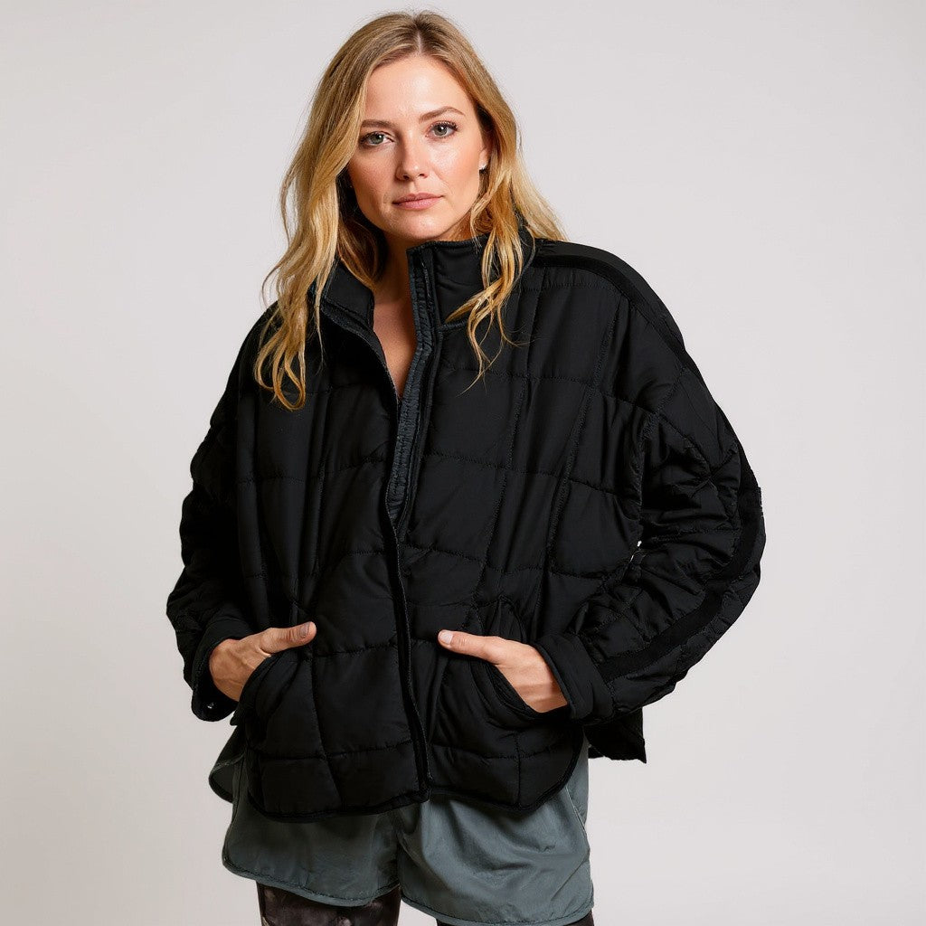 APRIL™ – Lightweight Compact Zip Puffer Jacket
