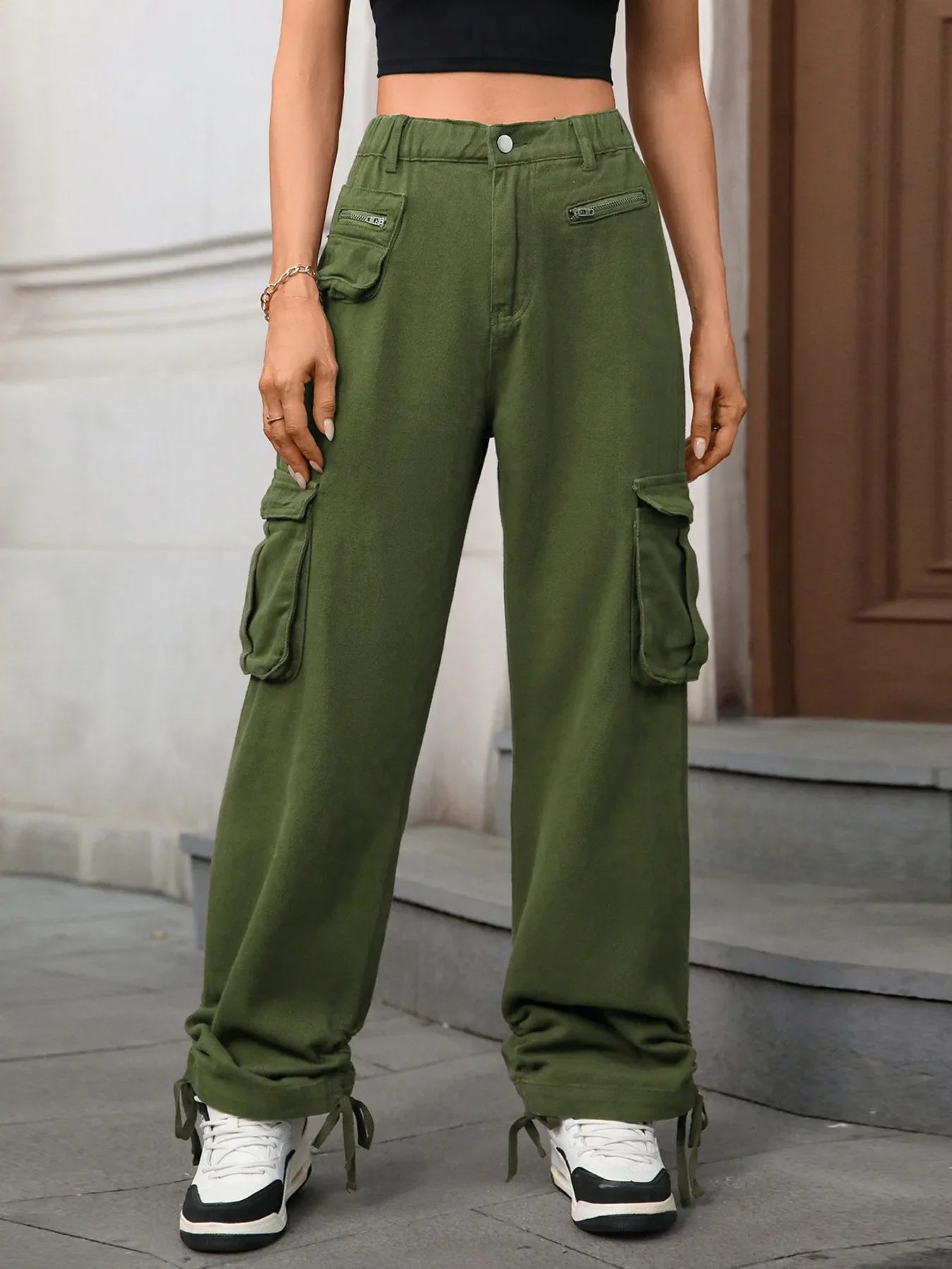Effortless Cool Wide Leg Cargo Pants