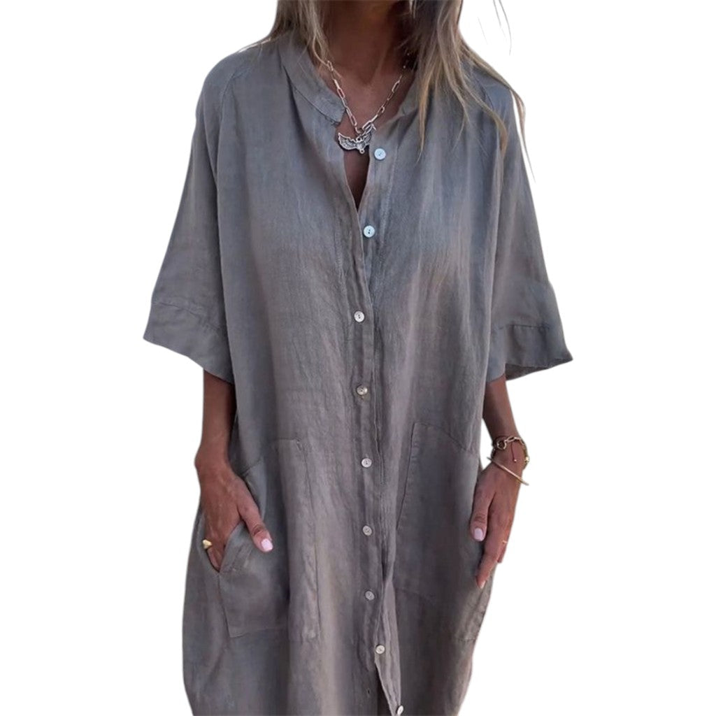 Melanie | Ibiza Style Casual Shirt Dress