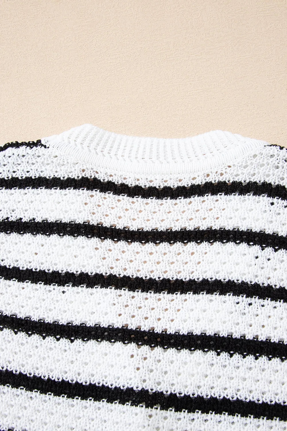 Striped Button-Up Knit Sweater Vest