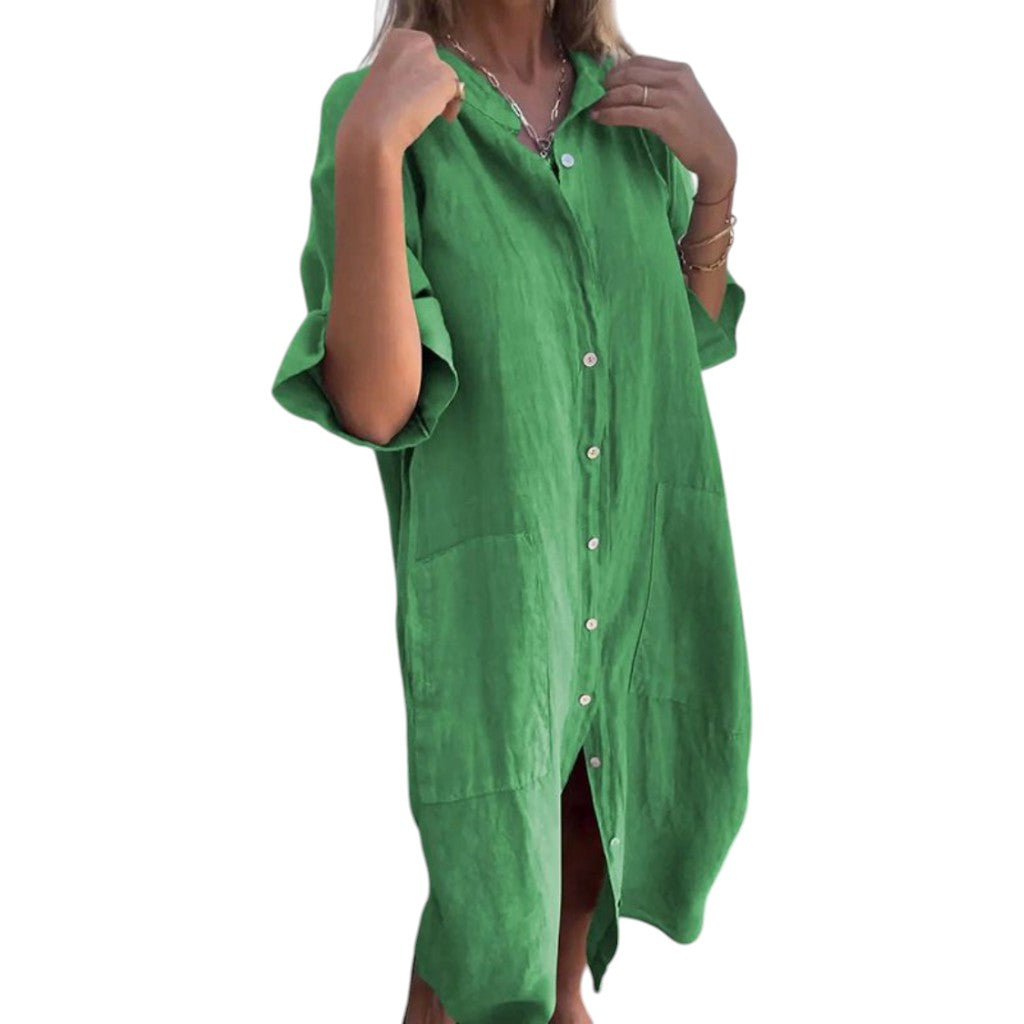 Melanie | Ibiza Style Casual Shirt Dress