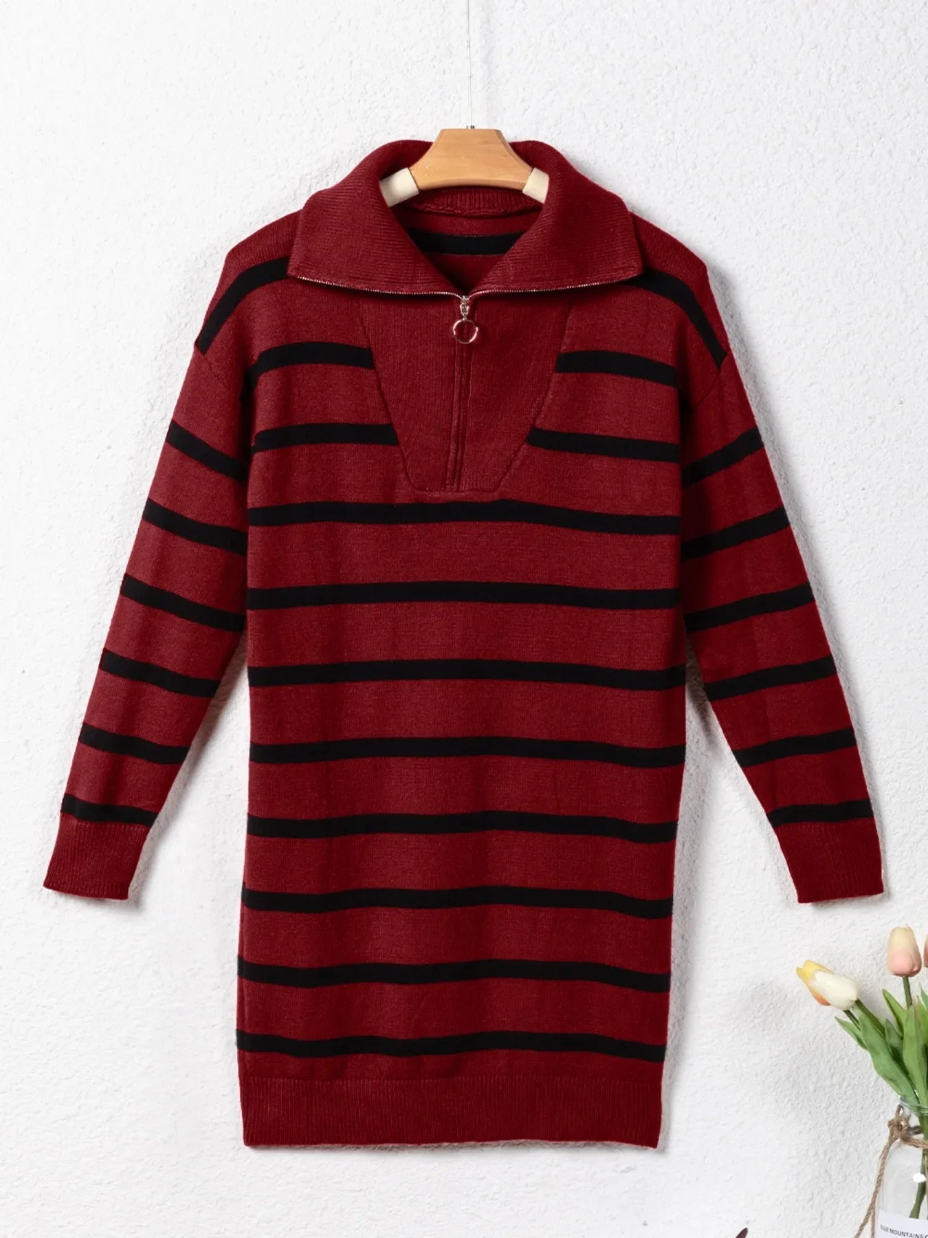 Striped Sweater Mini Dress