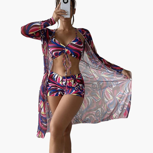Olivia | 3-Piece Swimsuit Set with Cover-Up