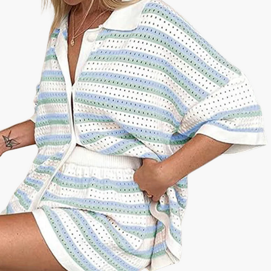 Mila | Stylish Summer Combination Set Blue