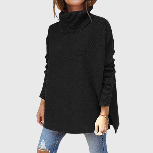Lisa™ - Cozy Turtleneck Sweater Black