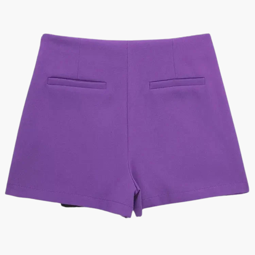 Rosie | High-Waisted Skort with Pleated Design