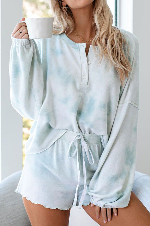 Sweet Sunsets Tie-Dye Suit - 4 Colors White&Light Blue