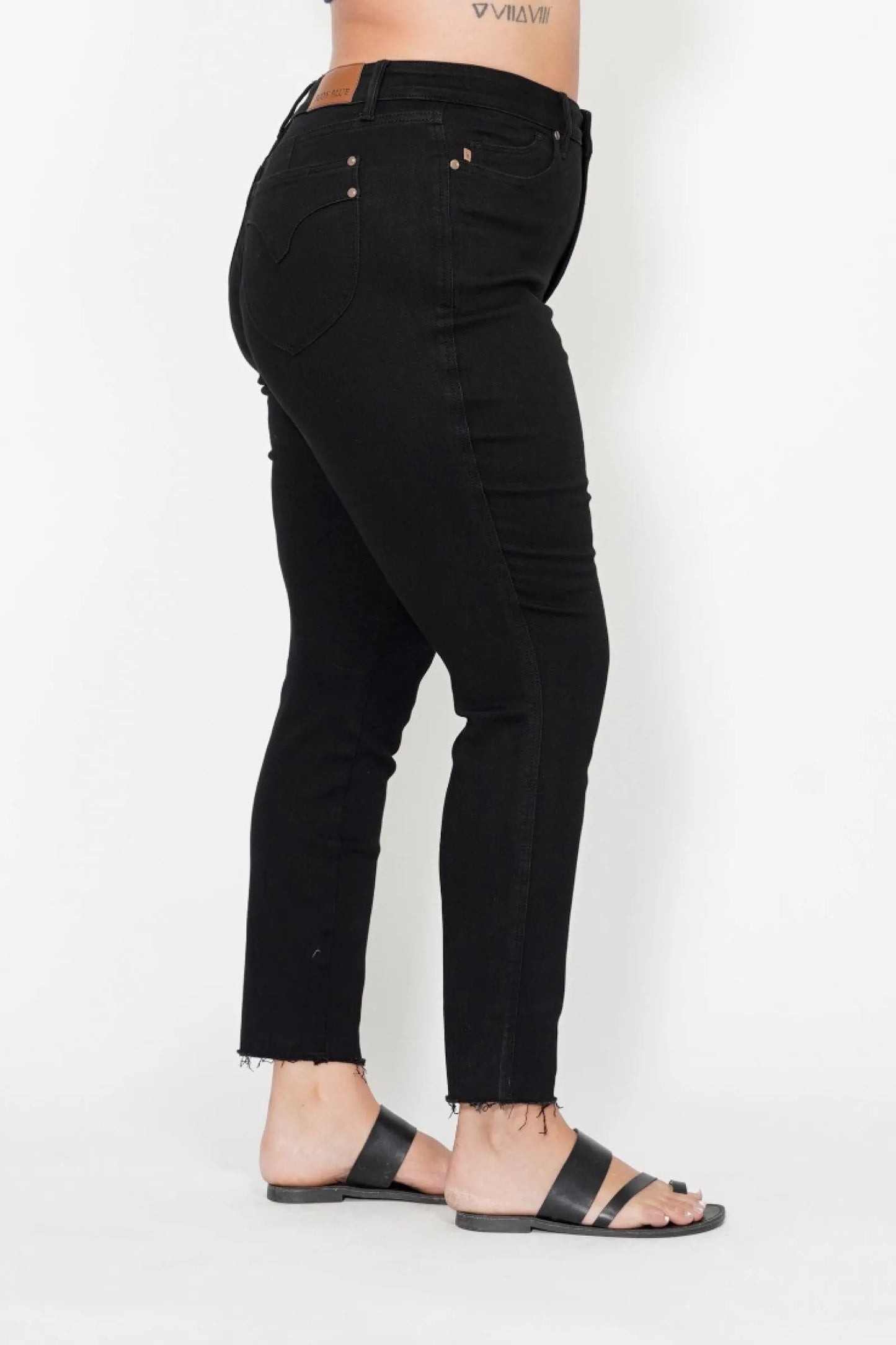 High Rise Sculpt Skinny Jeans with Shield Pockets