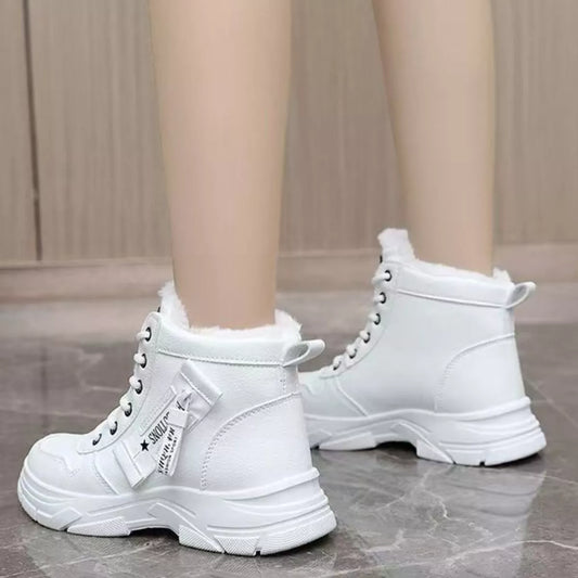Lace Up Warm Ankle Boots