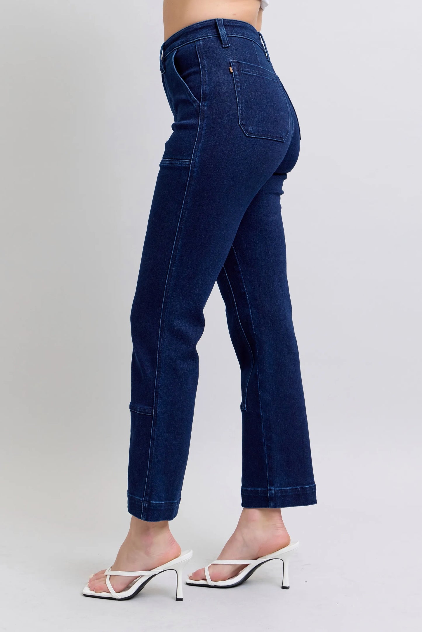 Curvy Fit Workwear Knee Patch Jeans