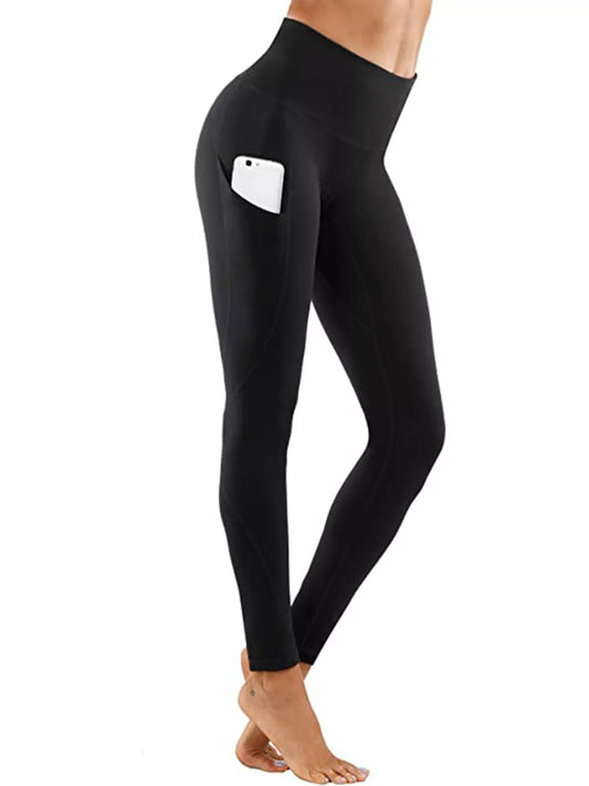 High-Waisted Active Leggings with Pocket
