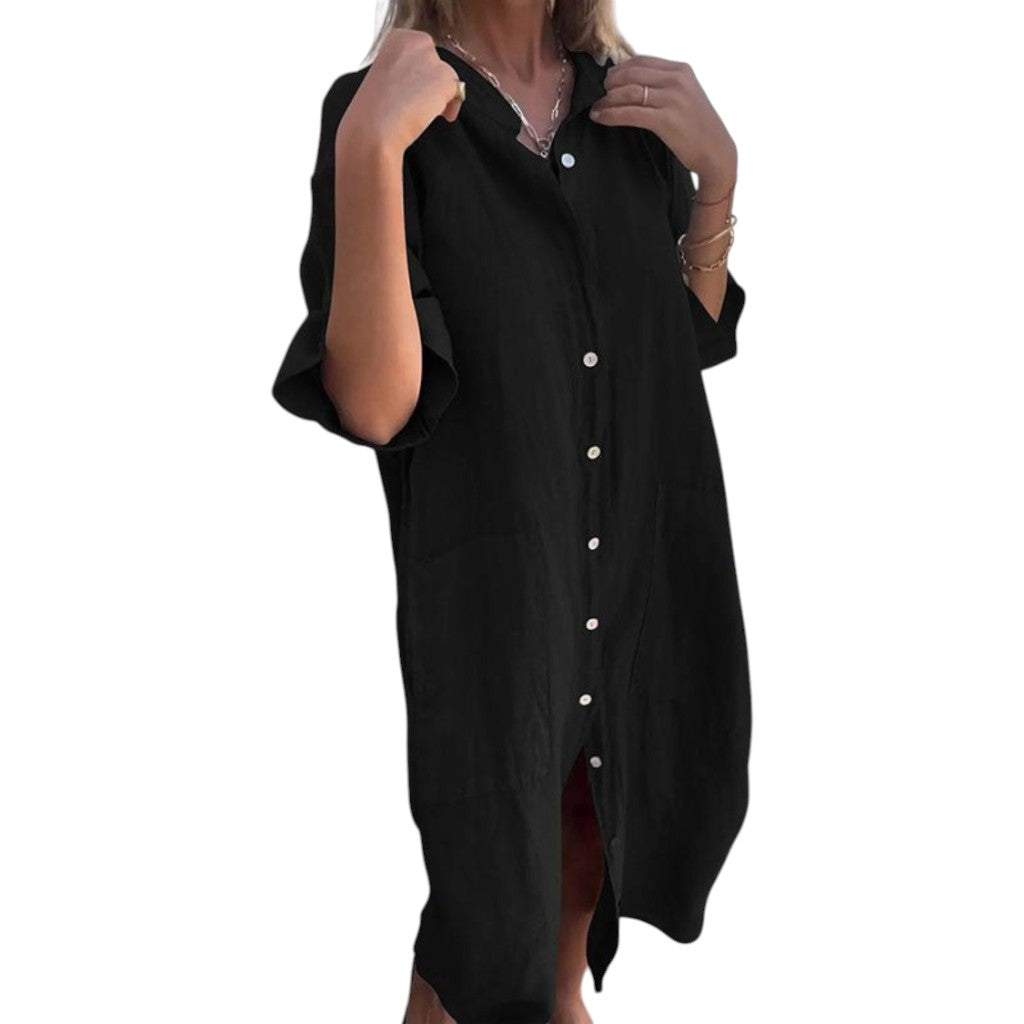 Melanie | Ibiza Style Casual Shirt Dress