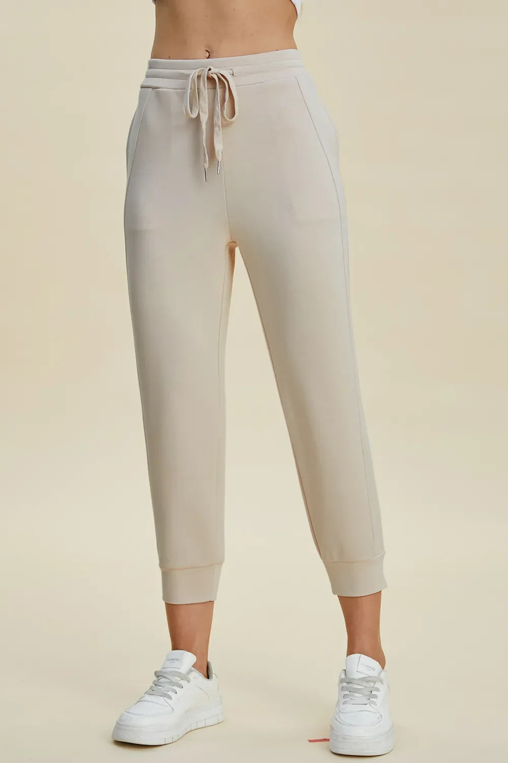 Comfy Air Scuba Drawstring High Waist Joggers