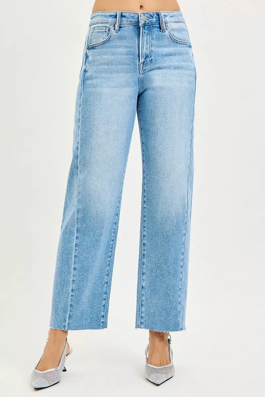 Full Size Slouchy Cropped Barrel Jeans – Curved Side Seam, Inclusive Sizing