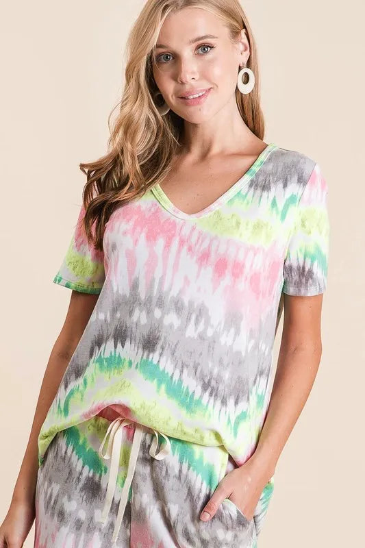 Color Splash Tie Dye Shorts