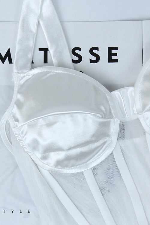 Dreamy Feelings Bustier Corset Crop Top - 2 Colors