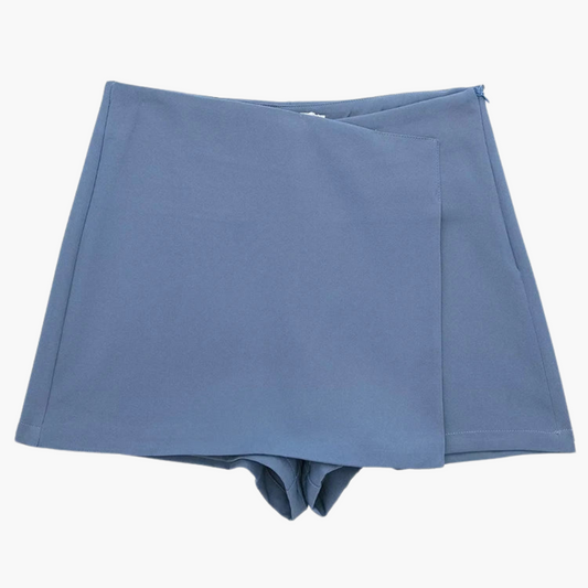 Rosie | High-Waisted Skort with Pleated Design Blue