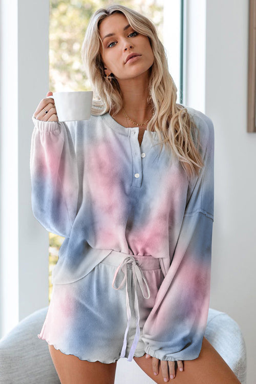 Sweet Sunsets Tie-Dye Suit - 4 Colors Dark Blue&Pink