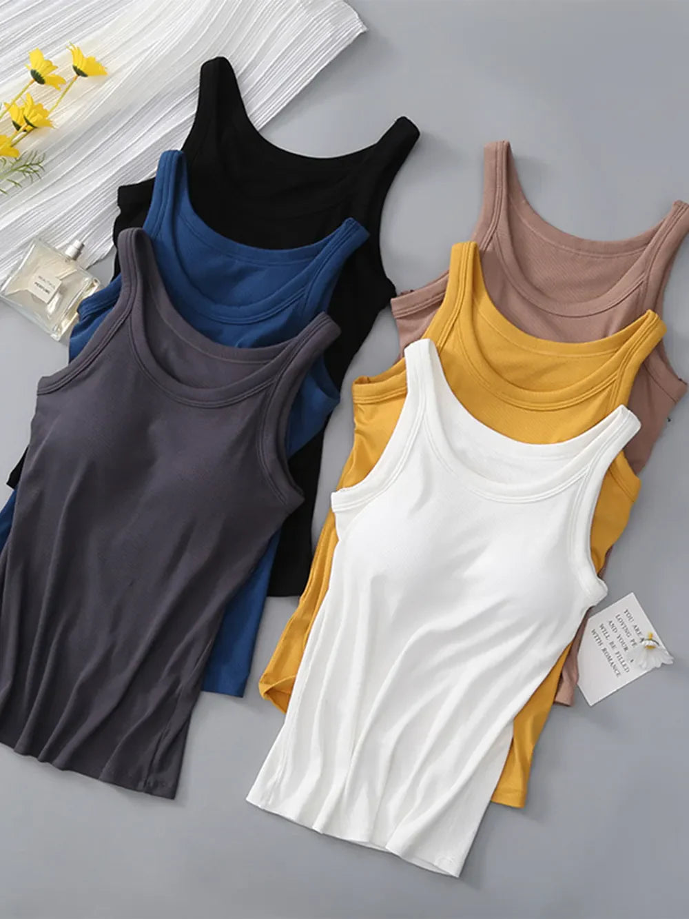 Bra Tank Top - Round Neck